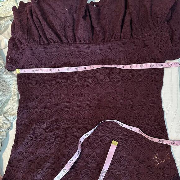 Ulla Johnson Augustina Wool Pointelle Knit Long Sleeve Top Size Large - Picture 11 of 14